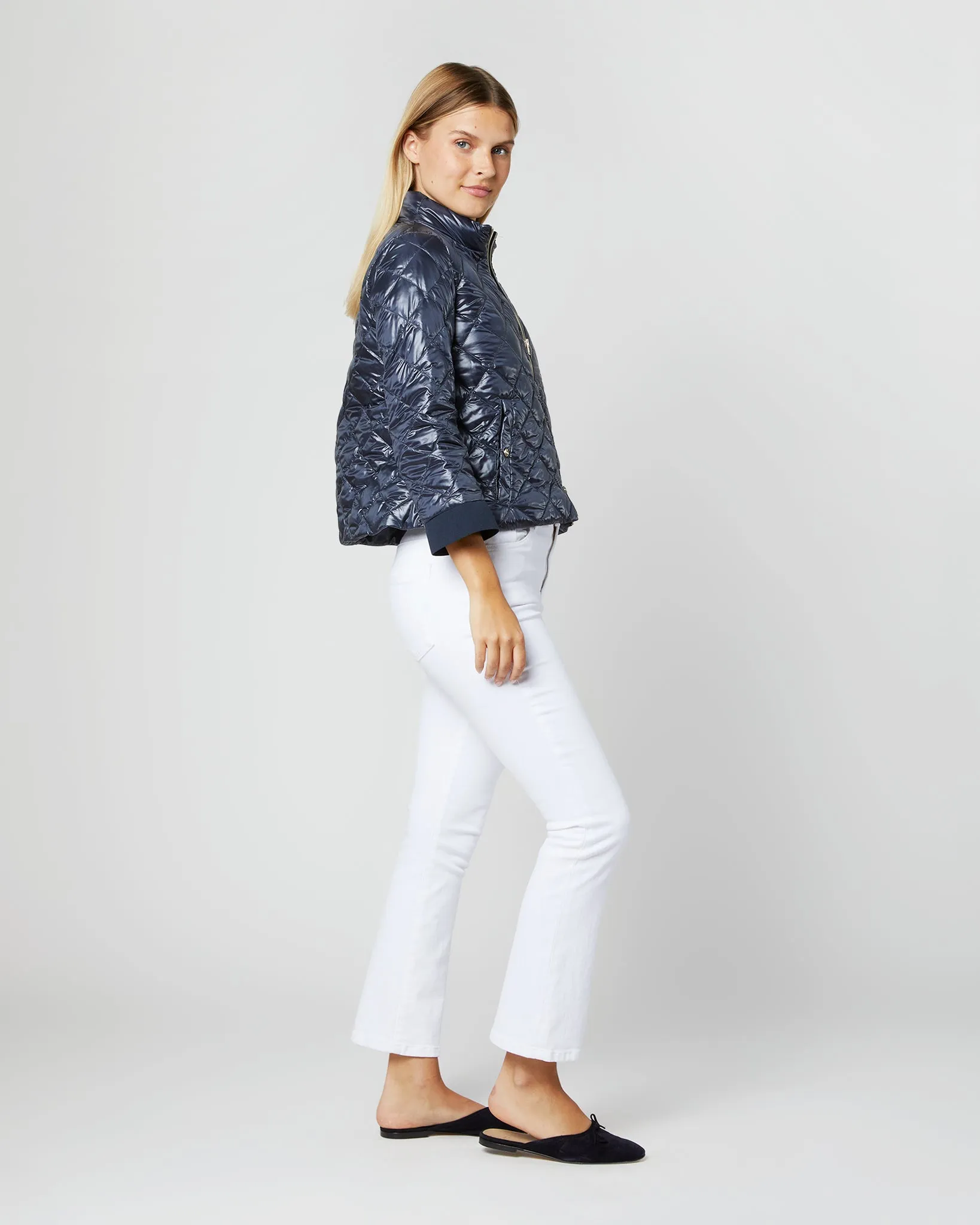 A-Line Short Jacket in New Blu