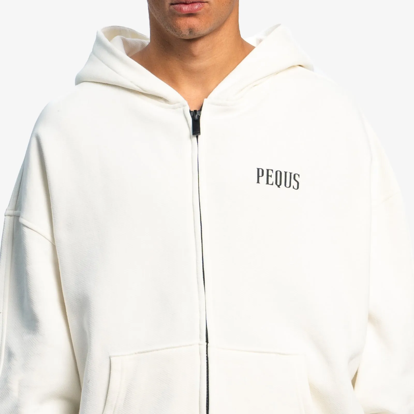 Back Logo Zip Hoodie