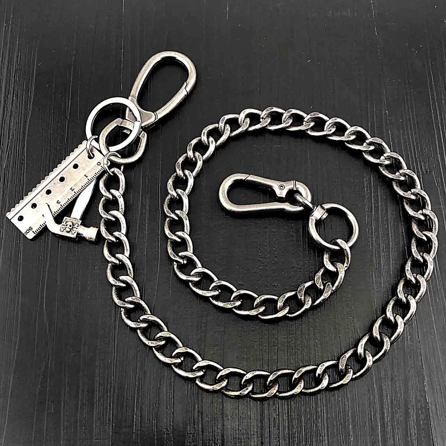 Badass Silver Mens Pants Chain Wallet Chain Long Wallet Chain Key Chain For Men