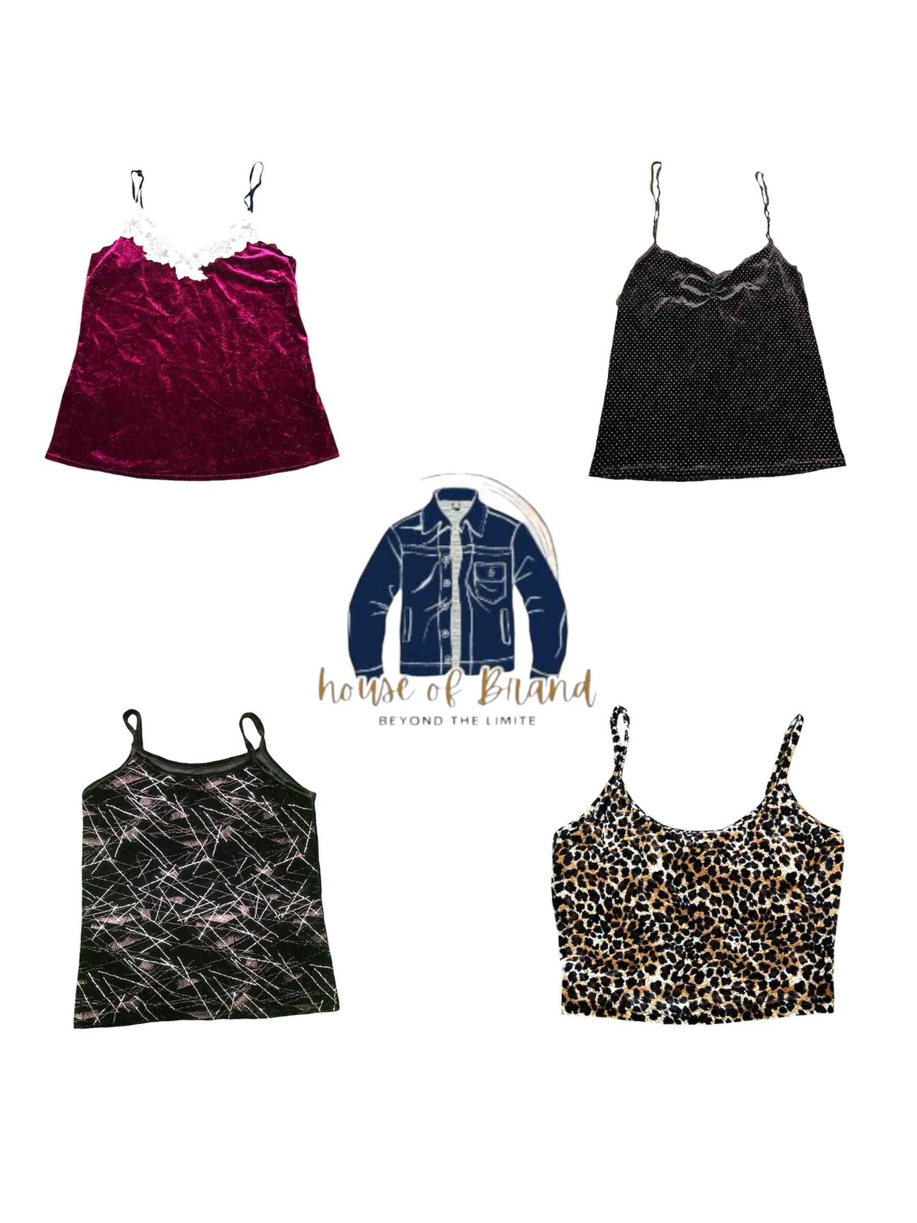 Beautiful velour cami tops