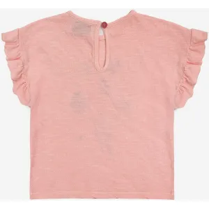 Bobo Choses Baby Fireworks Ruffle T-Shirt Pink