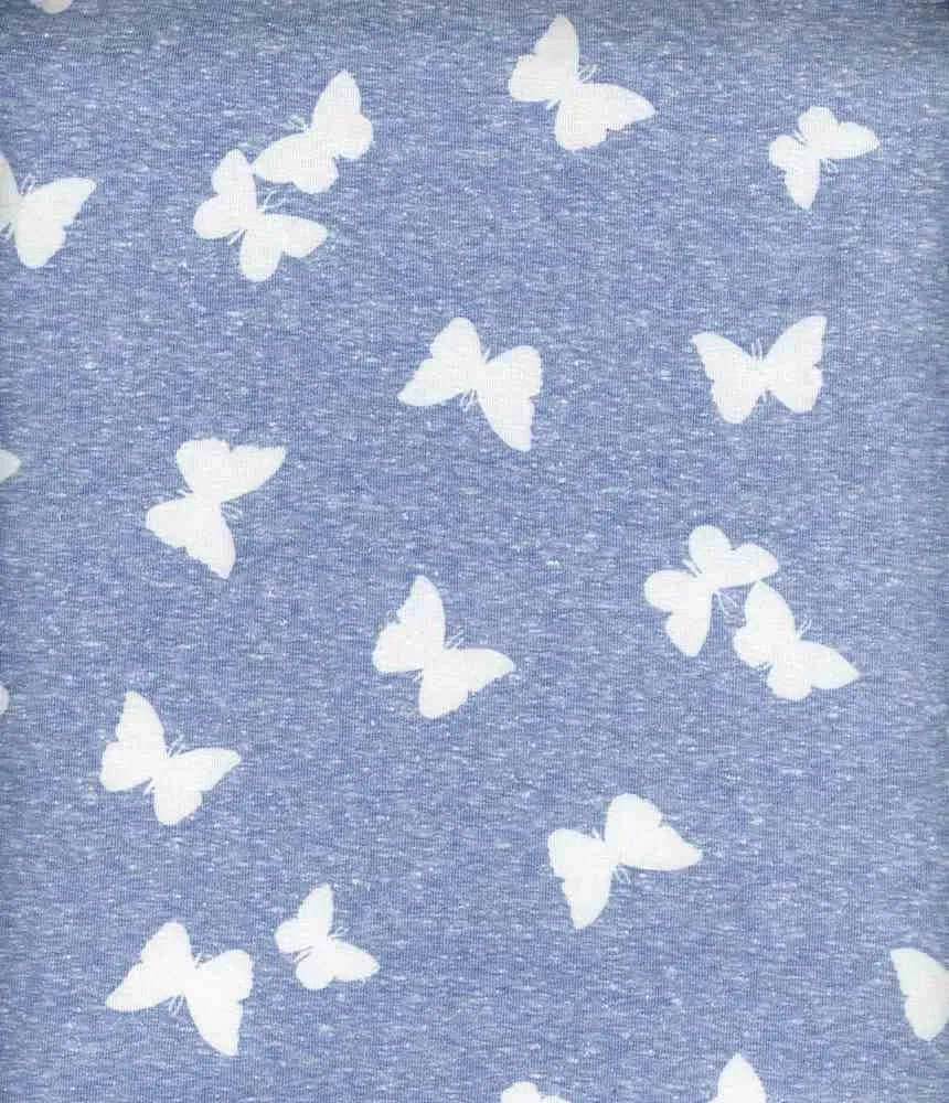 BUTTERFLY PRINT ON TRI BLEND POLY COTTON RAYON NFB200802-046