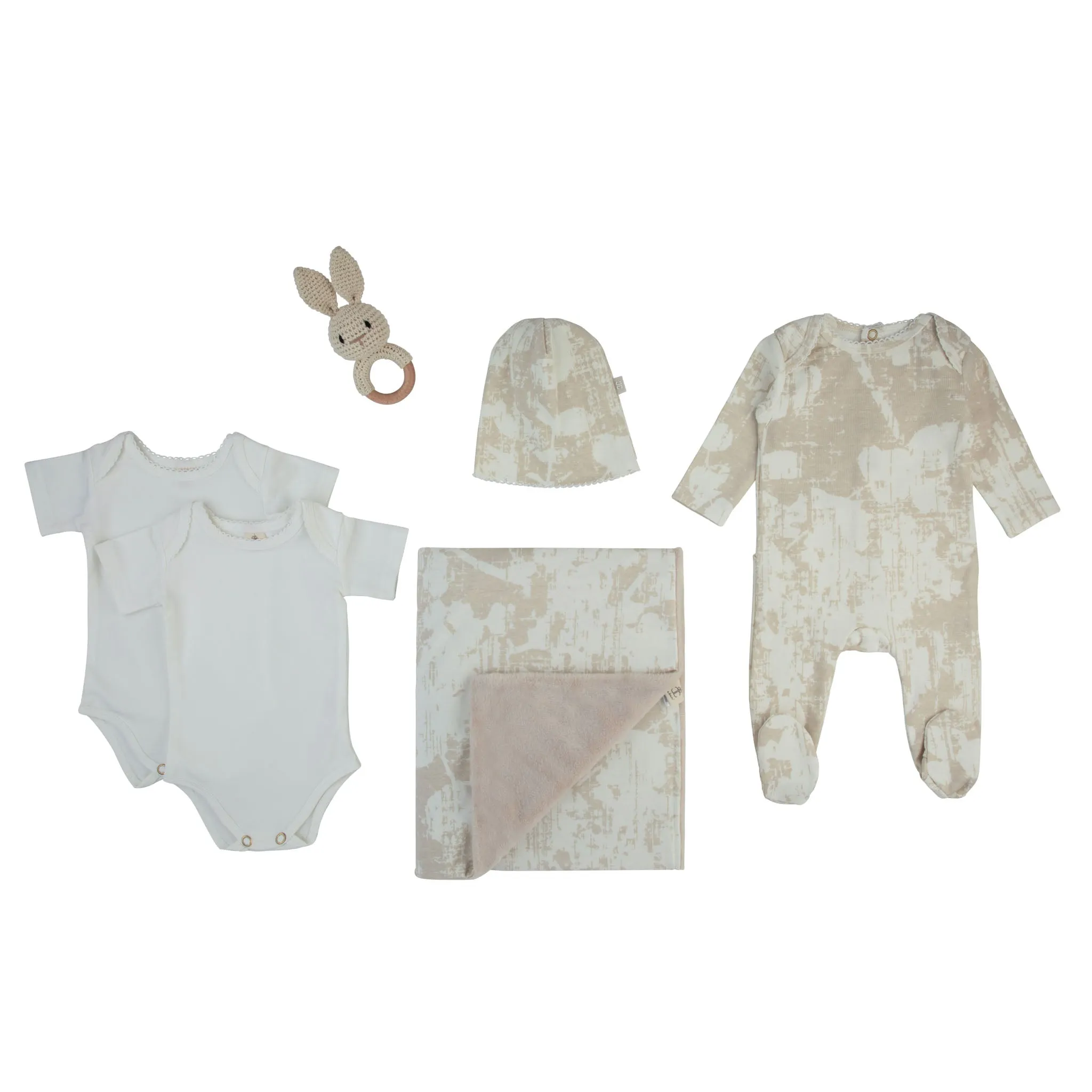 Cadeau Beige Little Luggage Layette Set