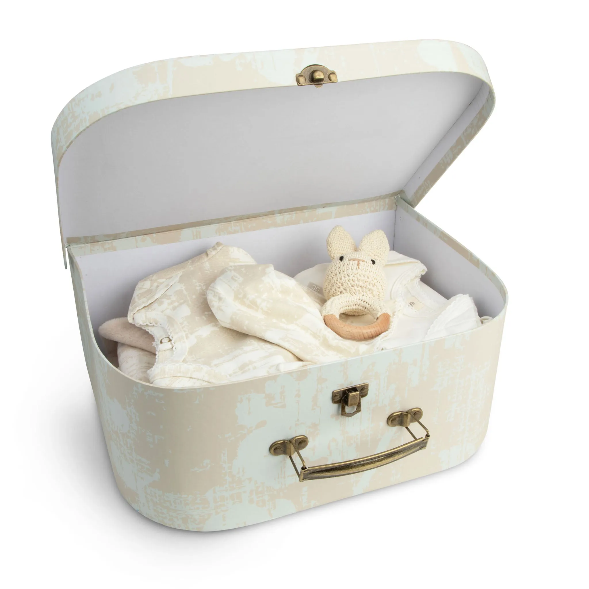 Cadeau Beige Little Luggage Layette Set