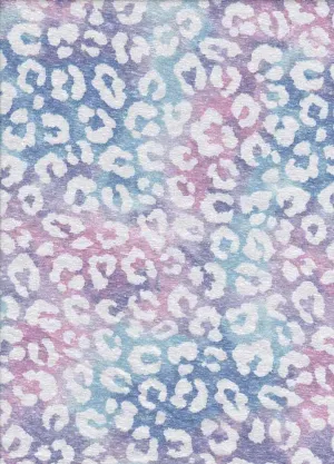 CHEETAH TIEDYE HYBRID PRINTED ON TRI BLEND POLY COTTON RAYON NFT200907-046