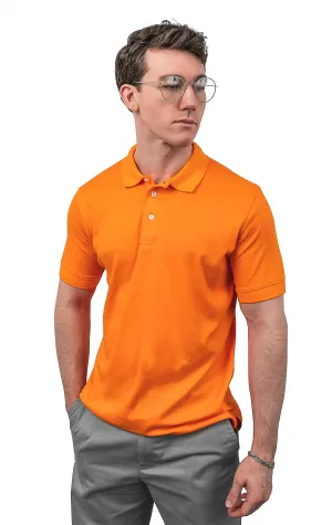 CLEOCOTTON ORANGE POLO SHIRT