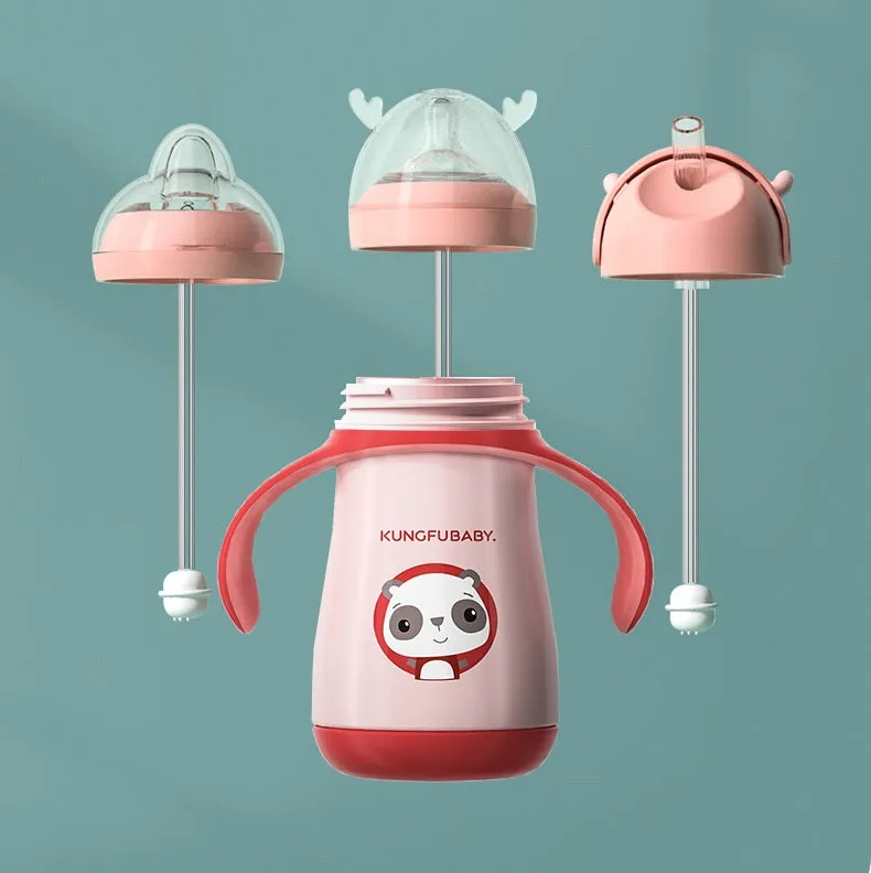 Cute Baby Milk Bottle for Feeding Milk Babies and Kids (Steel)