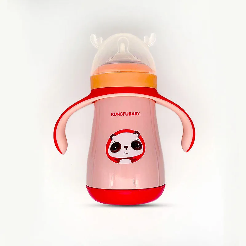 Cute Baby Milk Bottle for Feeding Milk Babies and Kids (Steel)