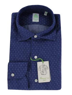 Finamore Napoli Blue Shirt - Extra Slim