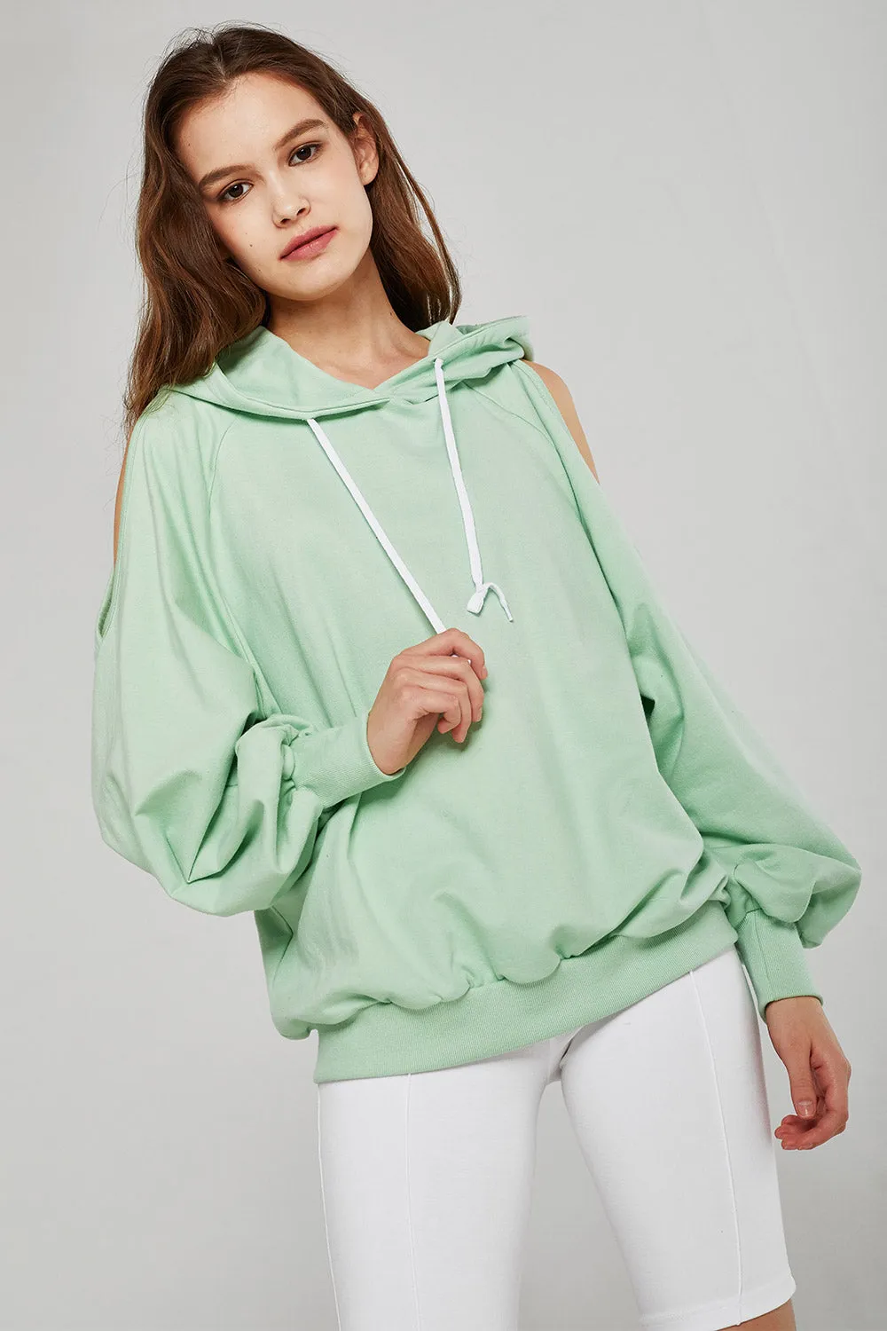 Hazel Cold Shoulder Hoodie