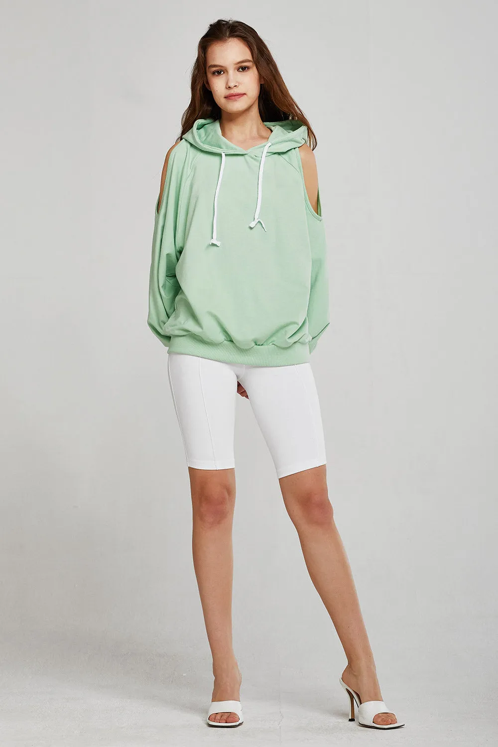 Hazel Cold Shoulder Hoodie