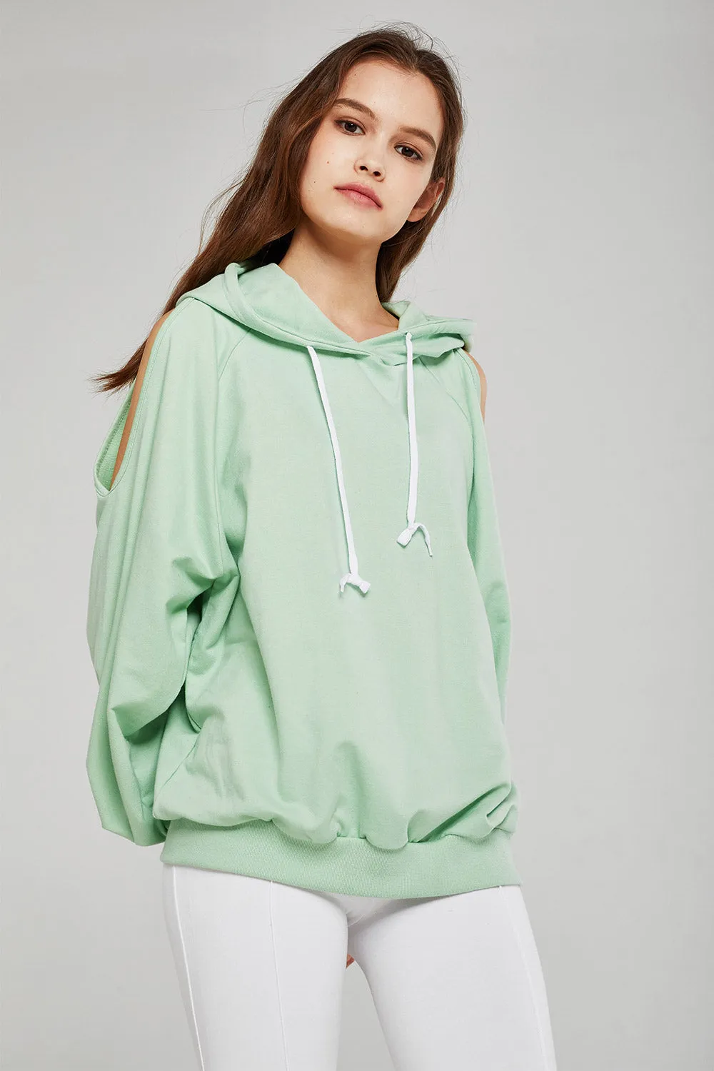 Hazel Cold Shoulder Hoodie