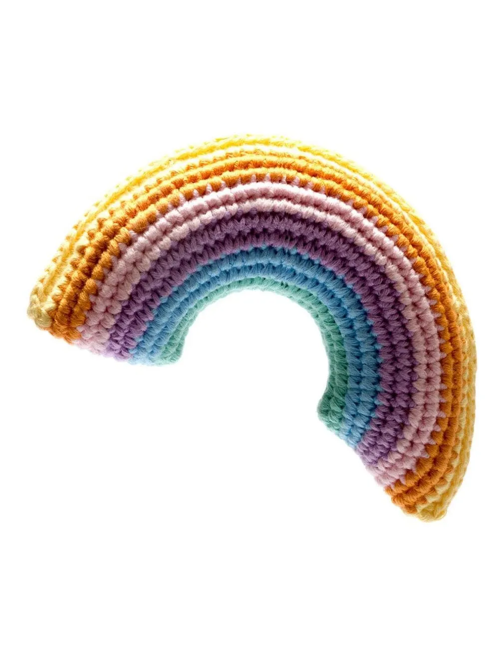 Pastel Crochet Rainbow Plush Toy