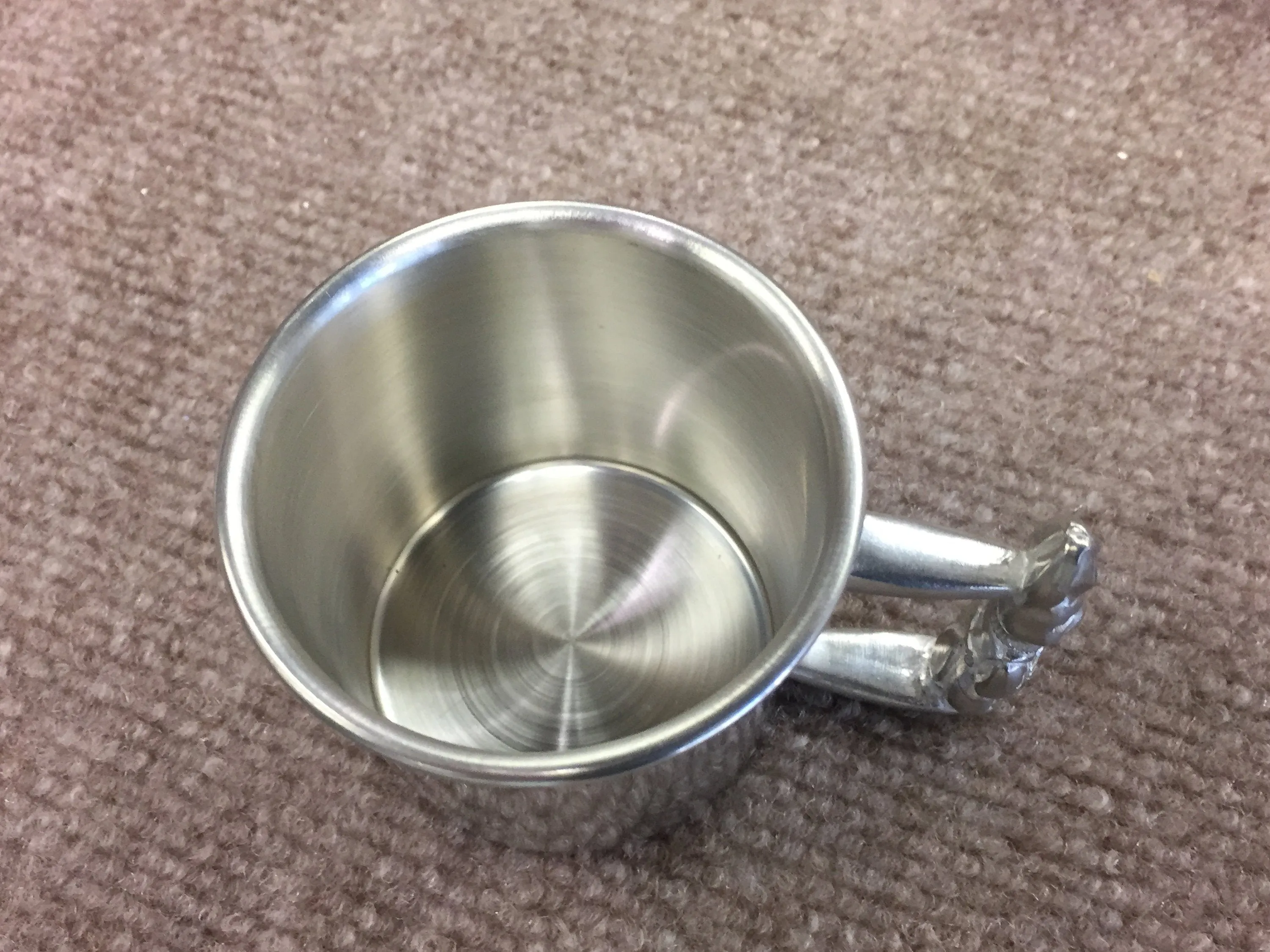 Pewter Bunny Rabbit  Baby Cup