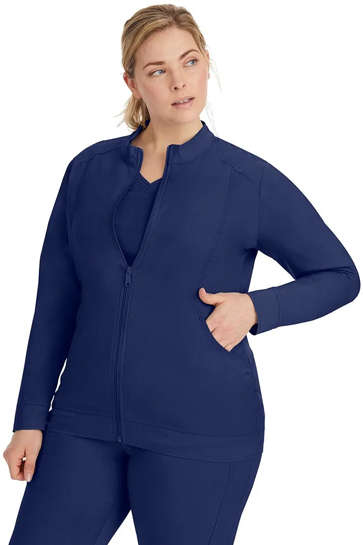 Purple Label Women's Dakota Zip Up Scrub Jacket | Navy