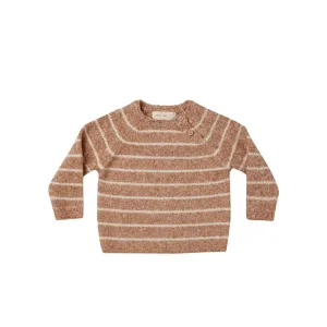 Quincy Mae - Ace Knit Sweater - Cinnamon Stripe