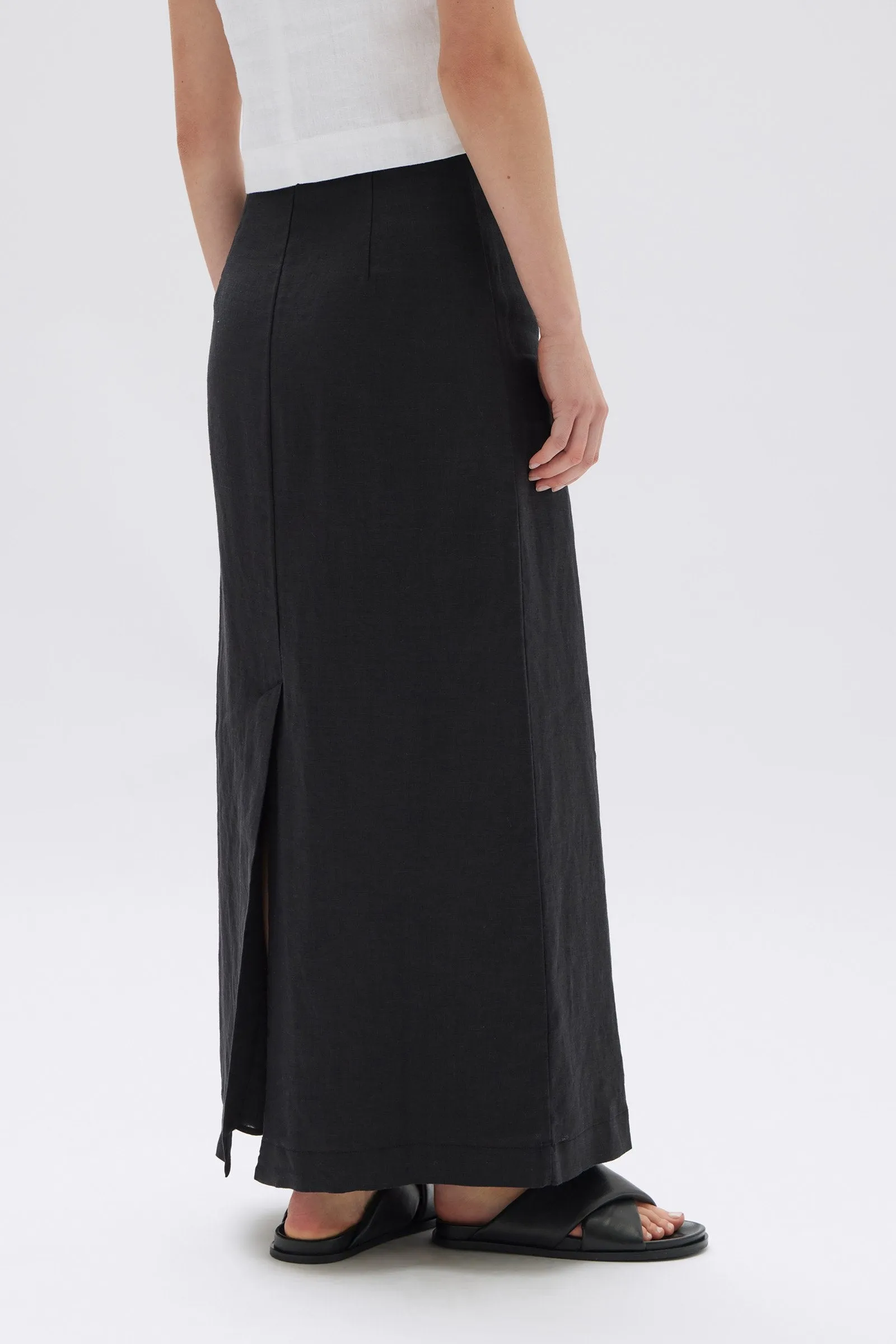 Solis Linen Maxi Skirt