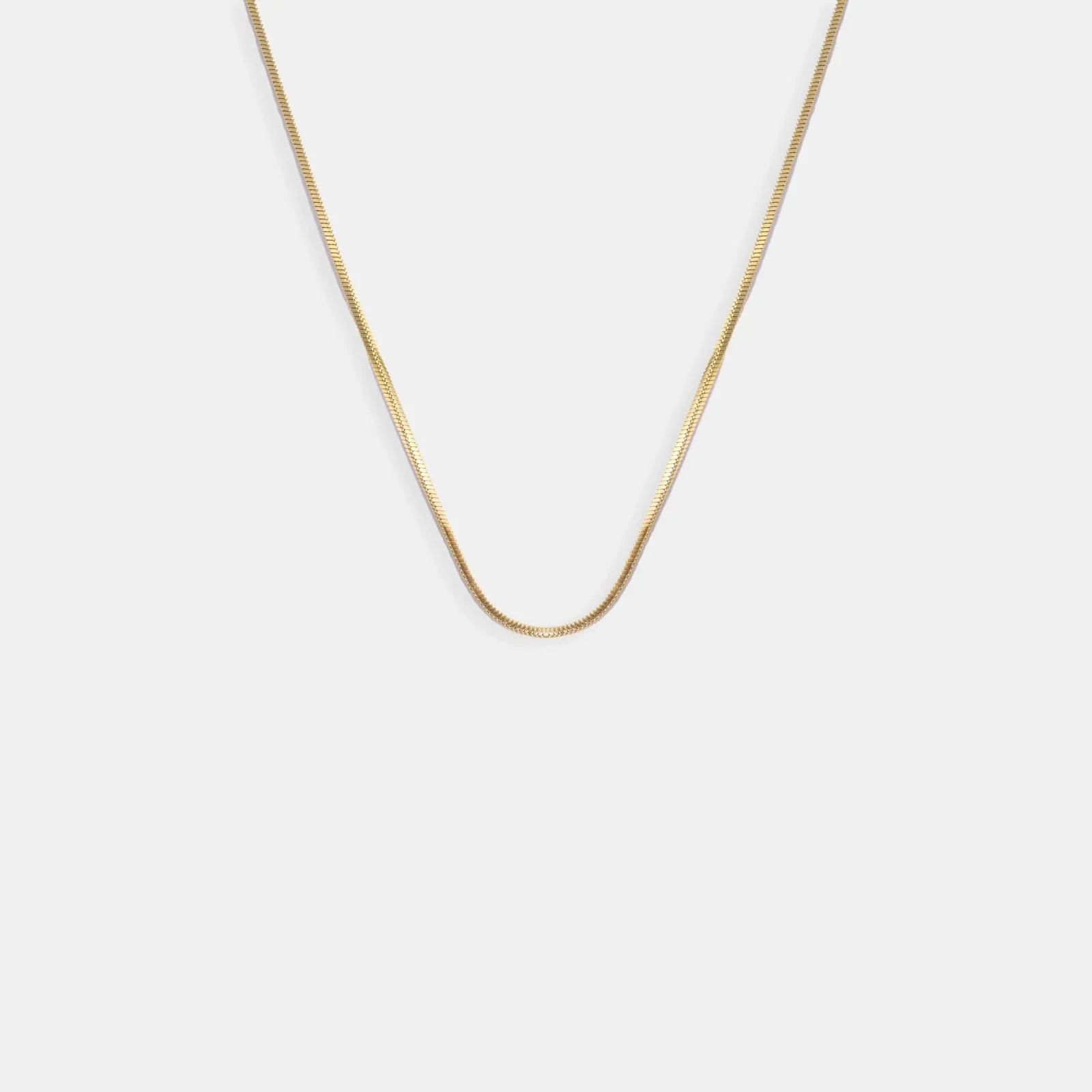 Square Snake Chain Necklace