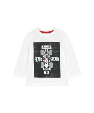 Tops-Mini Boys-White