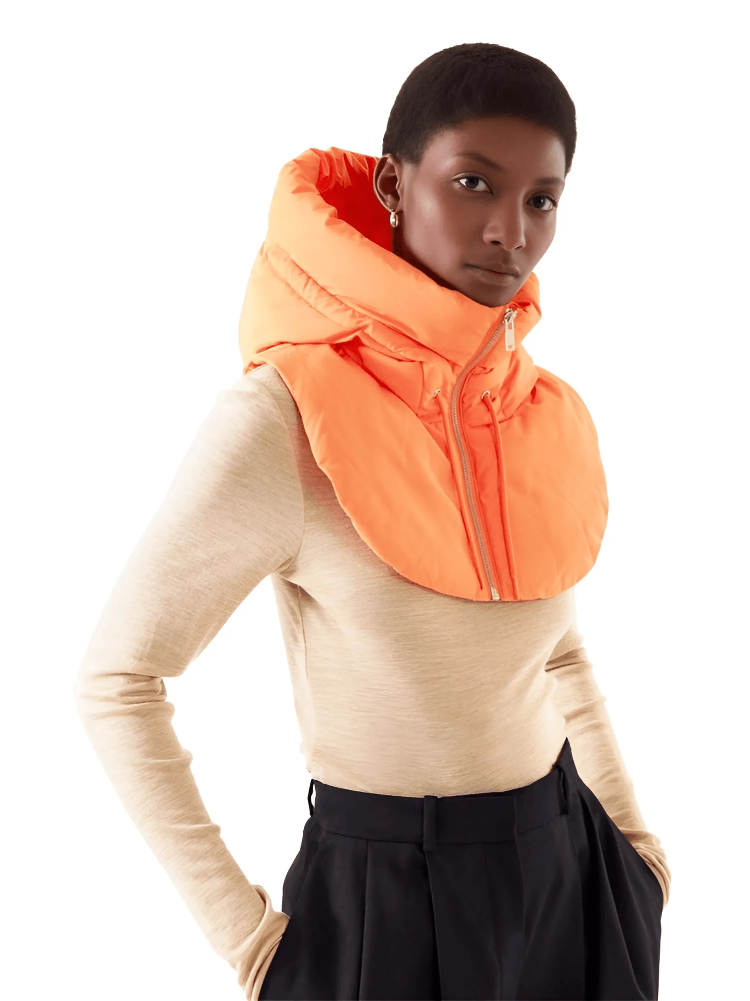 Women's Hooded Sleeveless Vest For Layering